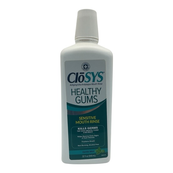 CloSYS - Healthy Gums Sensitive Mouth Rinse (32 oz) - Gentle Mint, Alcohol Free - Picture 1 of 1